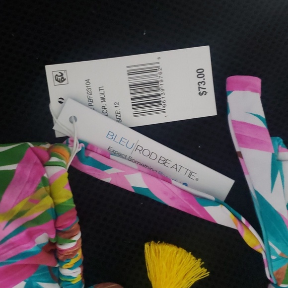 Bleu Rod Beattie Swim Nwt Blue Rod Beattie Fantasy Island Halter Triangle Bikini Top